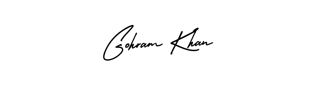 Similarly AmerikaSignatureDemo-Regular is the best handwritten signature design. Signature creator online .You can use it as an online autograph creator for name Gohram Khan. Gohram Khan signature style 3 images and pictures png