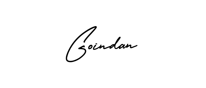 How to make Goindan name signature. Use AmerikaSignatureDemo-Regular style for creating short signs online. This is the latest handwritten sign. Goindan signature style 3 images and pictures png