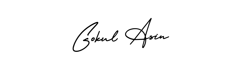 You can use this online signature creator to create a handwritten signature for the name Gokul Asin. This is the best online autograph maker. Gokul Asin signature style 3 images and pictures png