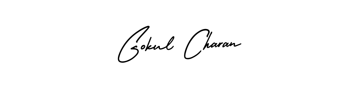 How to make Gokul Charan name signature. Use AmerikaSignatureDemo-Regular style for creating short signs online. This is the latest handwritten sign. Gokul Charan signature style 3 images and pictures png