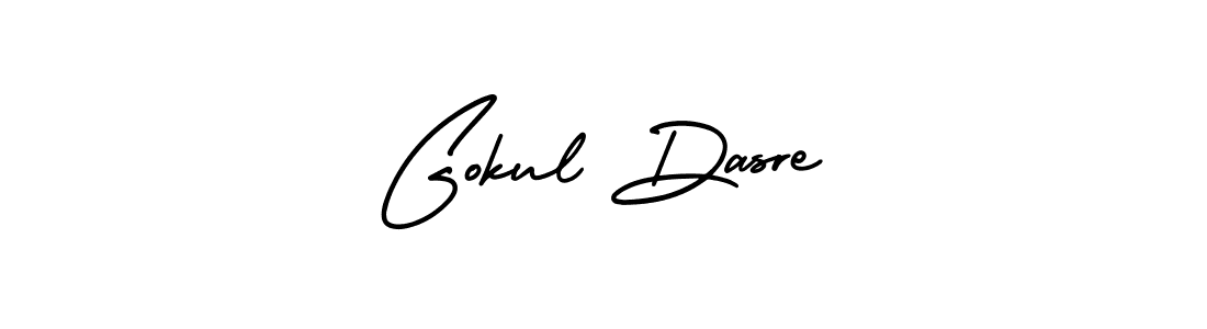 This is the best signature style for the Gokul Dasre name. Also you like these signature font (AmerikaSignatureDemo-Regular). Mix name signature. Gokul Dasre signature style 3 images and pictures png