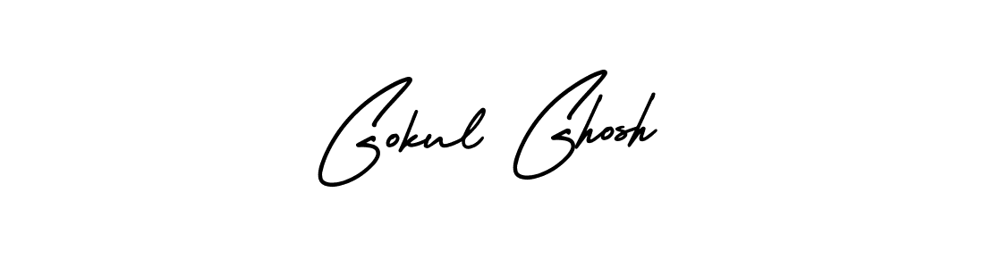 How to make Gokul Ghosh name signature. Use AmerikaSignatureDemo-Regular style for creating short signs online. This is the latest handwritten sign. Gokul Ghosh signature style 3 images and pictures png