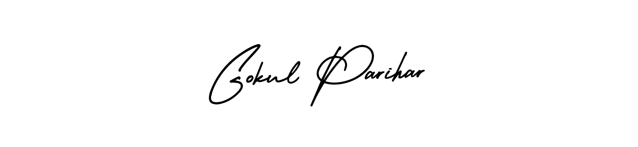 Make a short Gokul Parihar signature style. Manage your documents anywhere anytime using AmerikaSignatureDemo-Regular. Create and add eSignatures, submit forms, share and send files easily. Gokul Parihar signature style 3 images and pictures png