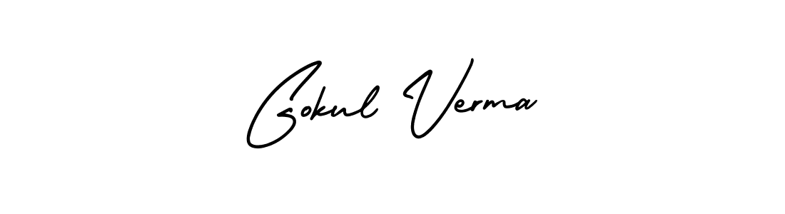 Also we have Gokul Verma name is the best signature style. Create professional handwritten signature collection using AmerikaSignatureDemo-Regular autograph style. Gokul Verma signature style 3 images and pictures png