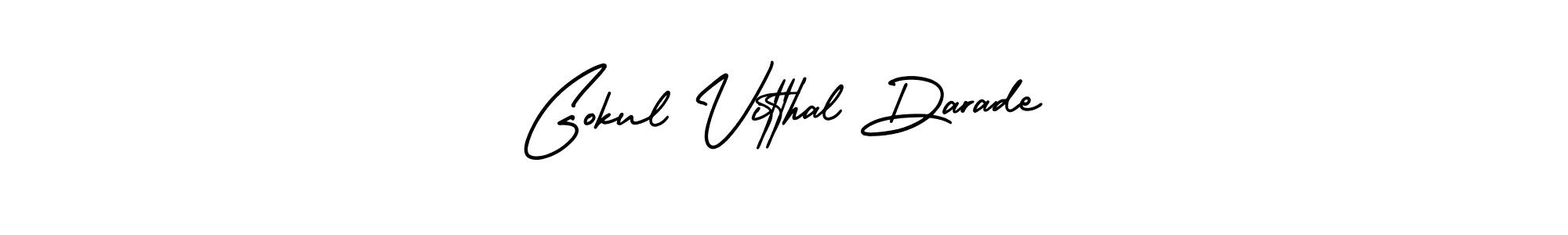 Make a beautiful signature design for name Gokul Vitthal Darade. Use this online signature maker to create a handwritten signature for free. Gokul Vitthal Darade signature style 3 images and pictures png
