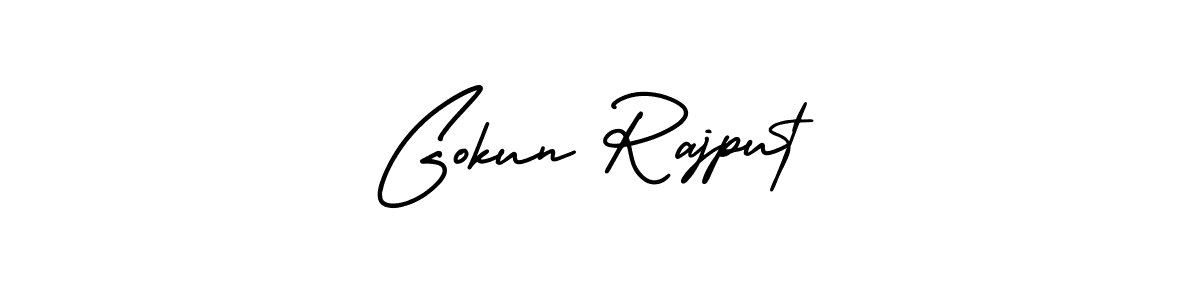 Design your own signature with our free online signature maker. With this signature software, you can create a handwritten (AmerikaSignatureDemo-Regular) signature for name Gokun Rajput. Gokun Rajput signature style 3 images and pictures png