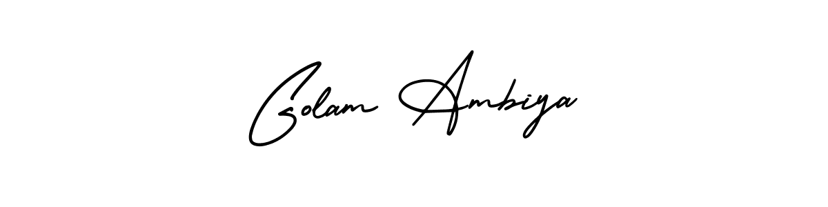 You can use this online signature creator to create a handwritten signature for the name Golam Ambiya. This is the best online autograph maker. Golam Ambiya signature style 3 images and pictures png