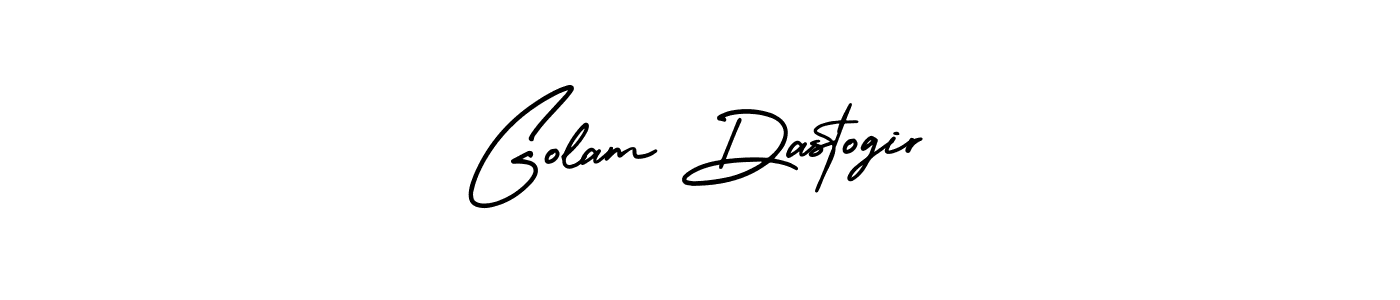 This is the best signature style for the Golam Dastogir name. Also you like these signature font (AmerikaSignatureDemo-Regular). Mix name signature. Golam Dastogir signature style 3 images and pictures png