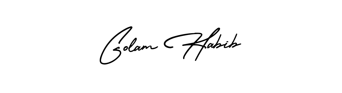 Also we have Golam Habib name is the best signature style. Create professional handwritten signature collection using AmerikaSignatureDemo-Regular autograph style. Golam Habib signature style 3 images and pictures png