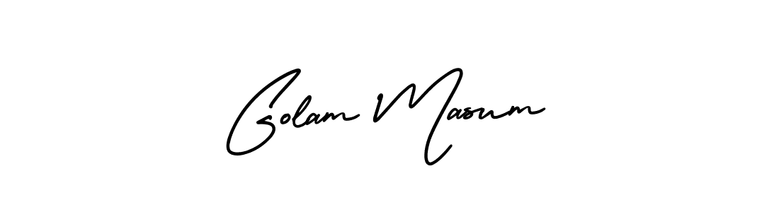 AmerikaSignatureDemo-Regular is a professional signature style that is perfect for those who want to add a touch of class to their signature. It is also a great choice for those who want to make their signature more unique. Get Golam Masum name to fancy signature for free. Golam Masum signature style 3 images and pictures png