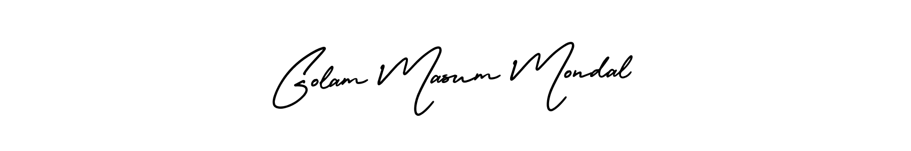 How to make Golam Masum Mondal name signature. Use AmerikaSignatureDemo-Regular style for creating short signs online. This is the latest handwritten sign. Golam Masum Mondal signature style 3 images and pictures png