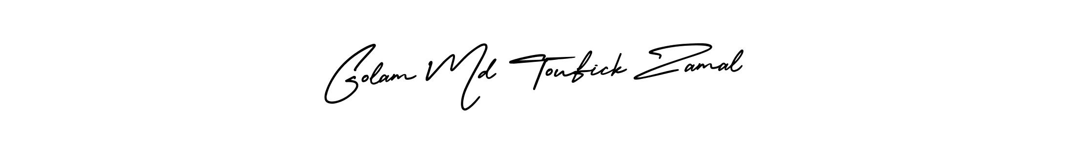 Design your own signature with our free online signature maker. With this signature software, you can create a handwritten (AmerikaSignatureDemo-Regular) signature for name Golam Md Toufick Zamal. Golam Md Toufick Zamal signature style 3 images and pictures png