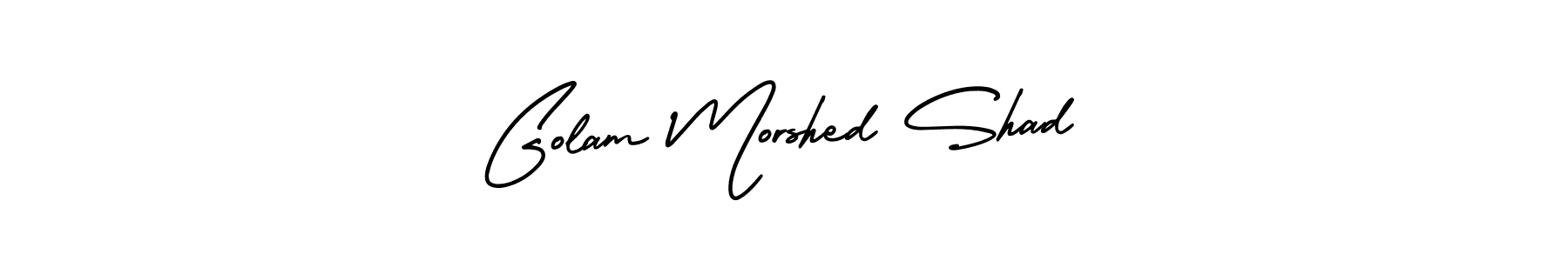 How to make Golam Morshed Shad name signature. Use AmerikaSignatureDemo-Regular style for creating short signs online. This is the latest handwritten sign. Golam Morshed Shad signature style 3 images and pictures png