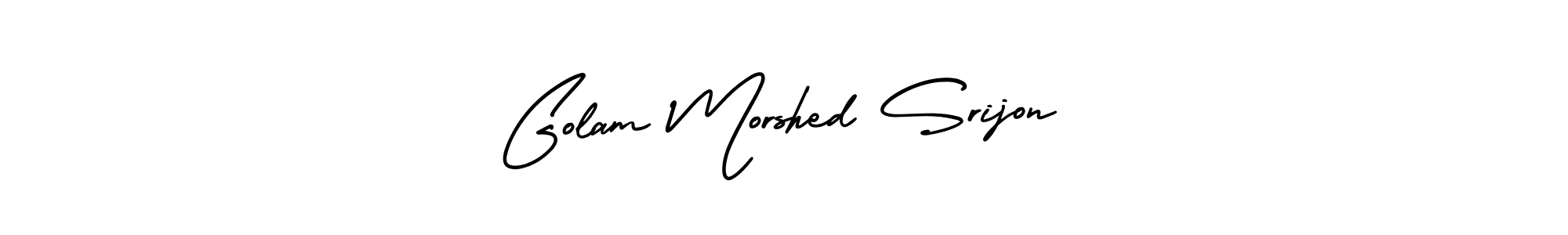 Make a beautiful signature design for name Golam Morshed Srijon. Use this online signature maker to create a handwritten signature for free. Golam Morshed Srijon signature style 3 images and pictures png