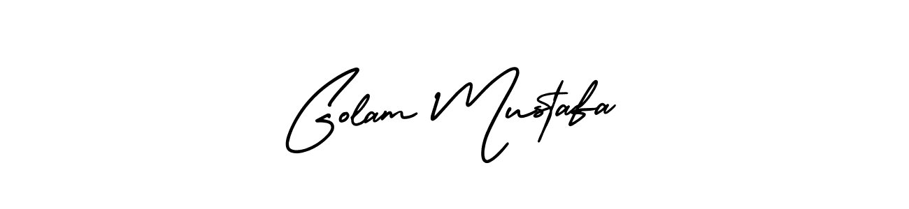 Create a beautiful signature design for name Golam Mustafa. With this signature (AmerikaSignatureDemo-Regular) fonts, you can make a handwritten signature for free. Golam Mustafa signature style 3 images and pictures png