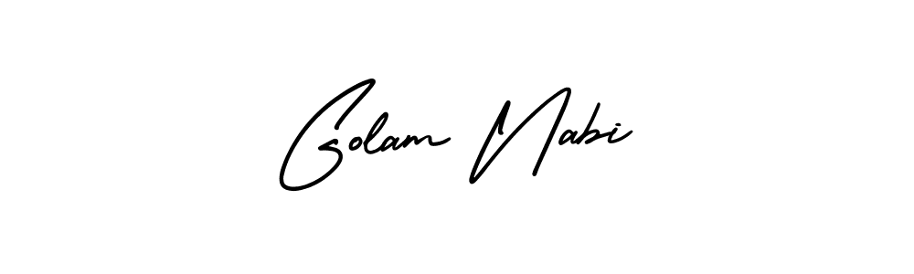 AmerikaSignatureDemo-Regular is a professional signature style that is perfect for those who want to add a touch of class to their signature. It is also a great choice for those who want to make their signature more unique. Get Golam Nabi name to fancy signature for free. Golam Nabi signature style 3 images and pictures png