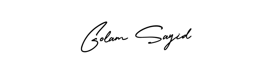 Golam Sayid stylish signature style. Best Handwritten Sign (AmerikaSignatureDemo-Regular) for my name. Handwritten Signature Collection Ideas for my name Golam Sayid. Golam Sayid signature style 3 images and pictures png