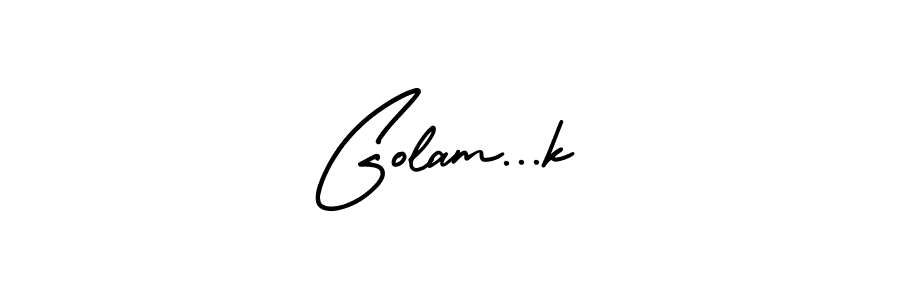 Similarly AmerikaSignatureDemo-Regular is the best handwritten signature design. Signature creator online .You can use it as an online autograph creator for name Golam...k. Golam...k signature style 3 images and pictures png