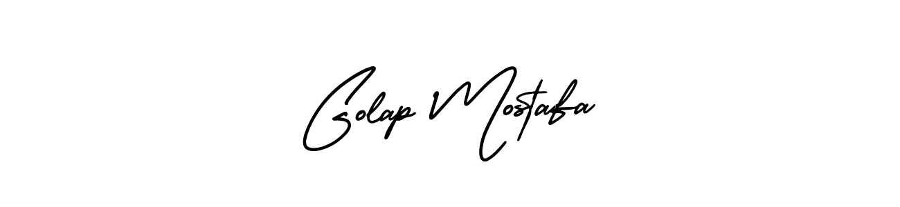 if you are searching for the best signature style for your name Golap Mostafa. so please give up your signature search. here we have designed multiple signature styles  using AmerikaSignatureDemo-Regular. Golap Mostafa signature style 3 images and pictures png