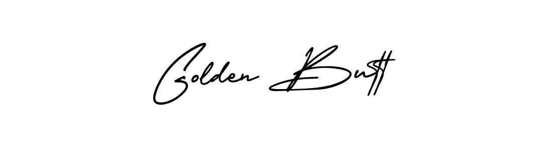 You should practise on your own different ways (AmerikaSignatureDemo-Regular) to write your name (Golden Butt) in signature. don't let someone else do it for you. Golden Butt signature style 3 images and pictures png