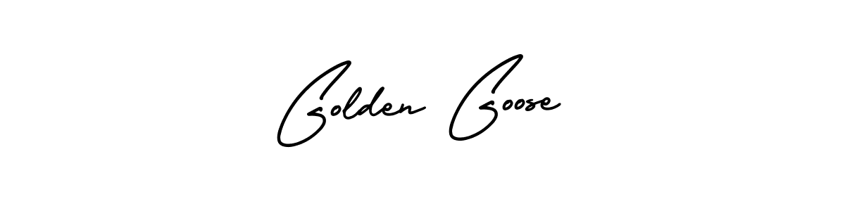 The best way (AmerikaSignatureDemo-Regular) to make a short signature is to pick only two or three words in your name. The name Golden Goose include a total of six letters. For converting this name. Golden Goose signature style 3 images and pictures png