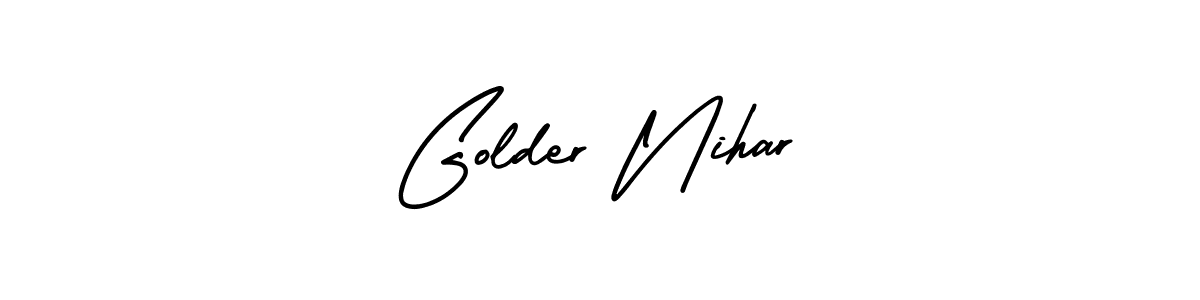 You can use this online signature creator to create a handwritten signature for the name Golder Nihar. This is the best online autograph maker. Golder Nihar signature style 3 images and pictures png