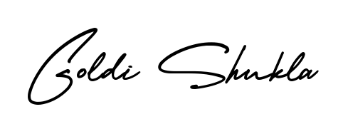 Elevate your brand with a stunning Goldi Shukla eSignature. The AmerikaSignatureDemo-Regular style provides a balanced, flowing aesthetic for everyday signing. Goldi Shukla signature style 3 images and pictures png