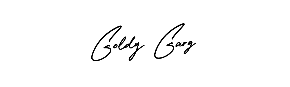 How to make Goldy Garg signature? AmerikaSignatureDemo-Regular is a professional autograph style. Create handwritten signature for Goldy Garg name. Goldy Garg signature style 3 images and pictures png