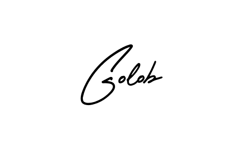 Make a beautiful signature design for name Golob. With this signature (AmerikaSignatureDemo-Regular) style, you can create a handwritten signature for free. Golob signature style 3 images and pictures png