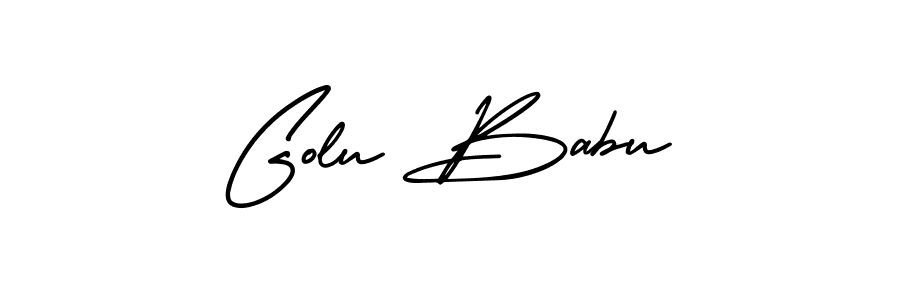 Similarly AmerikaSignatureDemo-Regular is the best handwritten signature design. Signature creator online .You can use it as an online autograph creator for name Golu Babu. Golu Babu signature style 3 images and pictures png