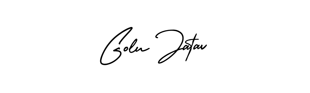 Similarly AmerikaSignatureDemo-Regular is the best handwritten signature design. Signature creator online .You can use it as an online autograph creator for name Golu Jatav. Golu Jatav signature style 3 images and pictures png