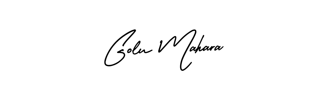 Make a beautiful signature design for name Golu Mahara. With this signature (AmerikaSignatureDemo-Regular) style, you can create a handwritten signature for free. Golu Mahara signature style 3 images and pictures png