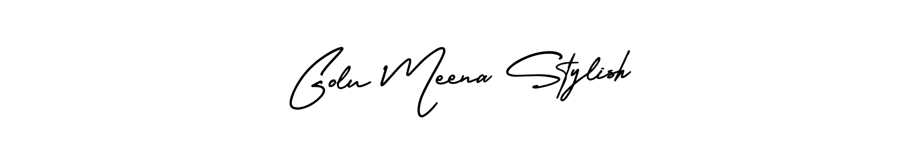 You can use this online signature creator to create a handwritten signature for the name Golu Meena Stylish. This is the best online autograph maker. Golu Meena Stylish signature style 3 images and pictures png