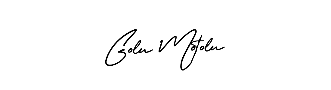 if you are searching for the best signature style for your name Golu Motolu. so please give up your signature search. here we have designed multiple signature styles  using AmerikaSignatureDemo-Regular. Golu Motolu signature style 3 images and pictures png
