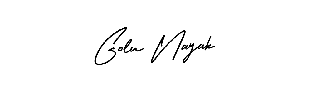Create a beautiful signature design for name Golu Nayak. With this signature (AmerikaSignatureDemo-Regular) fonts, you can make a handwritten signature for free. Golu Nayak signature style 3 images and pictures png