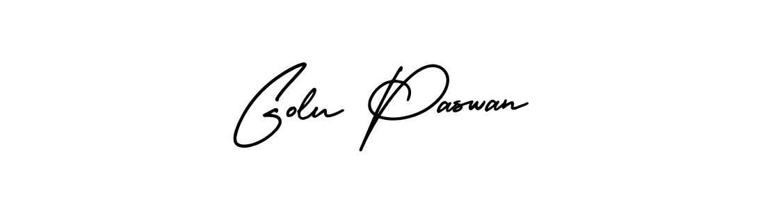 Create a beautiful signature design for name Golu Paswan. With this signature (AmerikaSignatureDemo-Regular) fonts, you can make a handwritten signature for free. Golu Paswan signature style 3 images and pictures png