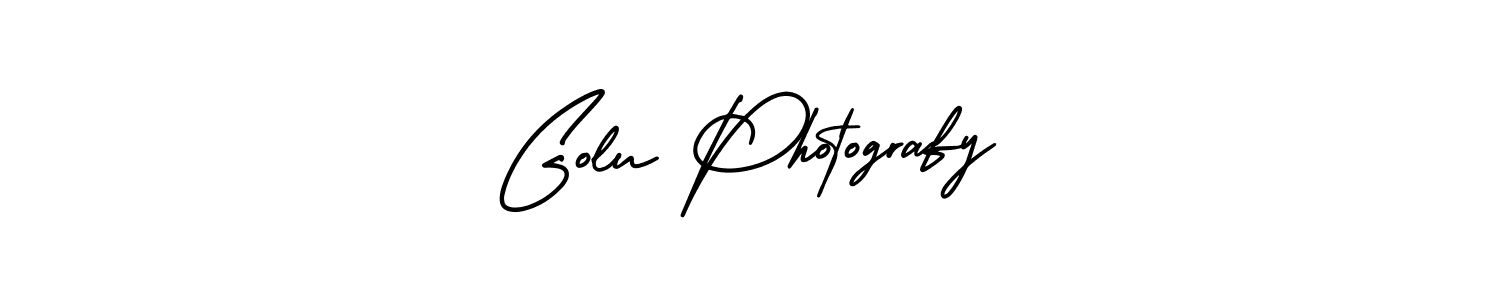 Design your own signature with our free online signature maker. With this signature software, you can create a handwritten (AmerikaSignatureDemo-Regular) signature for name Golu Photografy. Golu Photografy signature style 3 images and pictures png