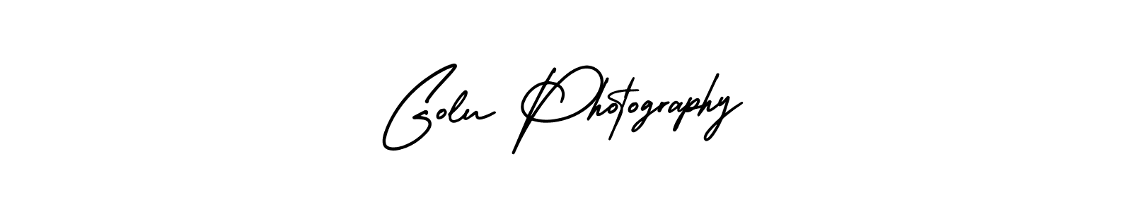 Make a beautiful signature design for name Golu Photography. With this signature (AmerikaSignatureDemo-Regular) style, you can create a handwritten signature for free. Golu Photography signature style 3 images and pictures png