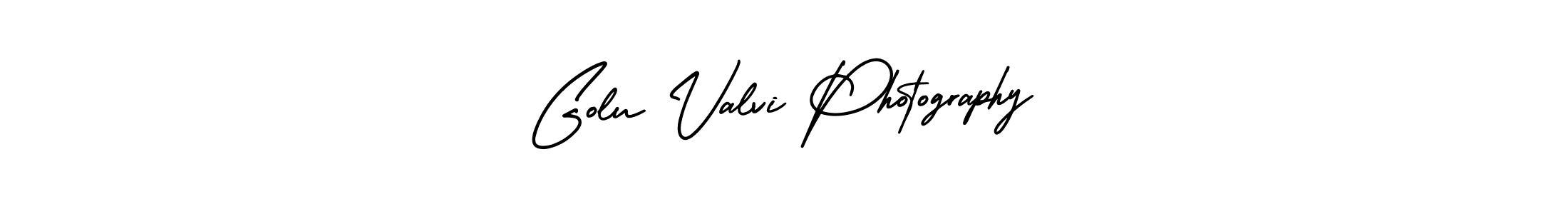 Create a beautiful signature design for name Golu Valvi Photography. With this signature (AmerikaSignatureDemo-Regular) fonts, you can make a handwritten signature for free. Golu Valvi Photography signature style 3 images and pictures png