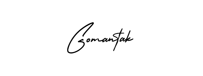 How to Draw Gomantak signature style? AmerikaSignatureDemo-Regular is a latest design signature styles for name Gomantak. Gomantak signature style 3 images and pictures png