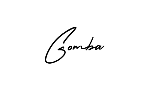Check out images of Autograph of Gomba name. Actor Gomba Signature Style. AmerikaSignatureDemo-Regular is a professional sign style online. Gomba signature style 3 images and pictures png