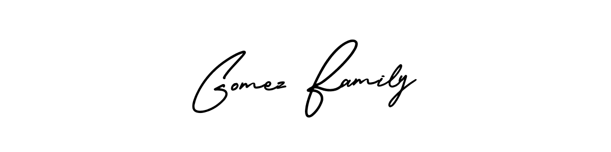 Also we have Gomez Family name is the best signature style. Create professional handwritten signature collection using AmerikaSignatureDemo-Regular autograph style. Gomez Family signature style 3 images and pictures png