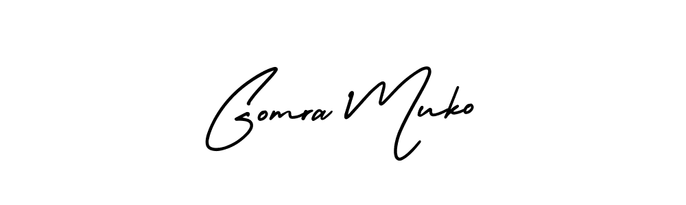 Also we have Gomra Muko name is the best signature style. Create professional handwritten signature collection using AmerikaSignatureDemo-Regular autograph style. Gomra Muko signature style 3 images and pictures png