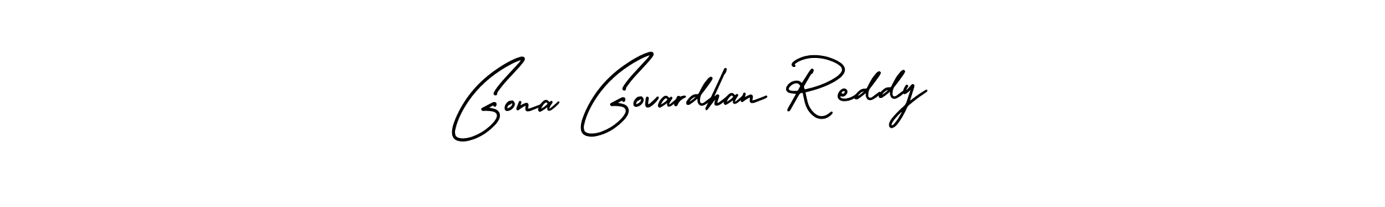 Make a short Gona Govardhan Reddy signature style. Manage your documents anywhere anytime using AmerikaSignatureDemo-Regular. Create and add eSignatures, submit forms, share and send files easily. Gona Govardhan Reddy signature style 3 images and pictures png