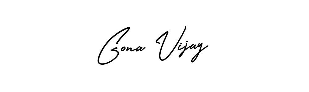 Best and Professional Signature Style for Gona Vijay. AmerikaSignatureDemo-Regular Best Signature Style Collection. Gona Vijay signature style 3 images and pictures png