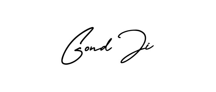 Create a beautiful signature design for name Gond Ji. With this signature (AmerikaSignatureDemo-Regular) fonts, you can make a handwritten signature for free. Gond Ji signature style 3 images and pictures png