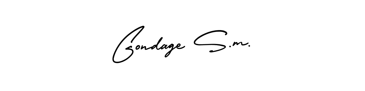 How to Draw Gondage S.m. signature style? AmerikaSignatureDemo-Regular is a latest design signature styles for name Gondage S.m.. Gondage S.m. signature style 3 images and pictures png