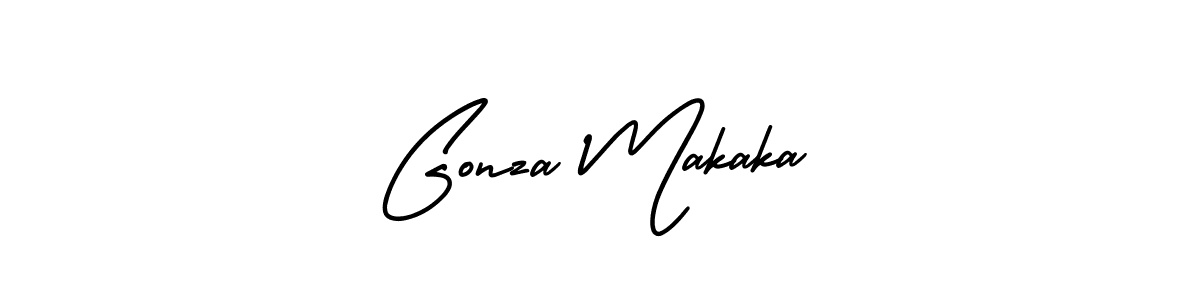 How to Draw Gonza Makaka signature style? AmerikaSignatureDemo-Regular is a latest design signature styles for name Gonza Makaka. Gonza Makaka signature style 3 images and pictures png