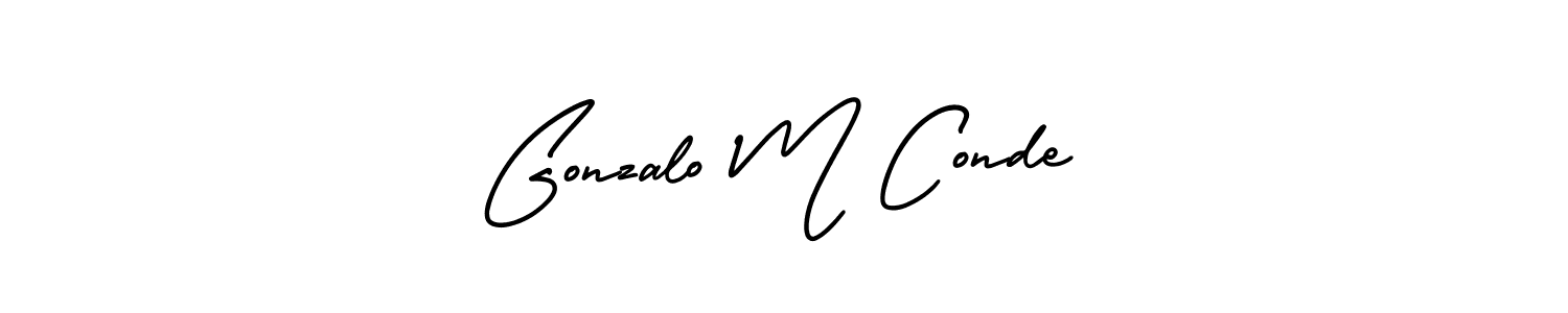 if you are searching for the best signature style for your name Gonzalo M Conde. so please give up your signature search. here we have designed multiple signature styles  using AmerikaSignatureDemo-Regular. Gonzalo M Conde signature style 3 images and pictures png