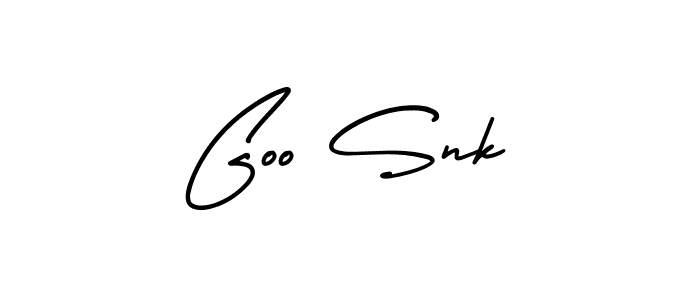 Make a beautiful signature design for name Goo Snk. With this signature (AmerikaSignatureDemo-Regular) style, you can create a handwritten signature for free. Goo Snk signature style 3 images and pictures png